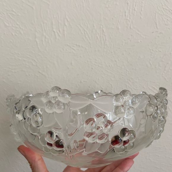 walther crystal mikasa west germany carmen '80's heavy serving bowl - Picture 5 of 16